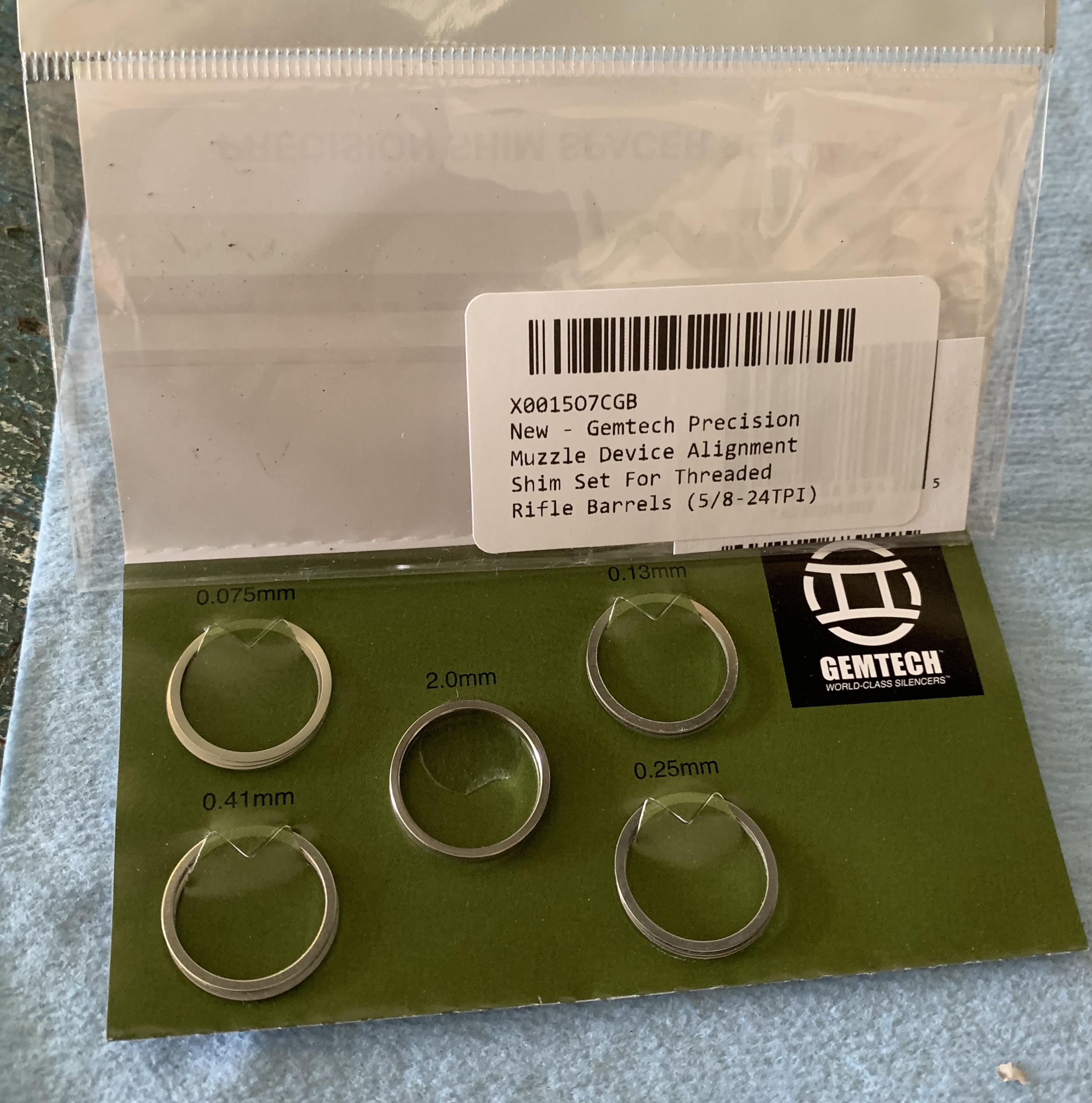 Crush washer or shims